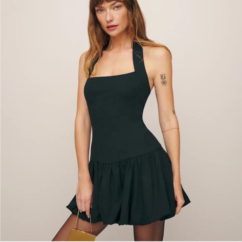Reformation Black Mini Dress